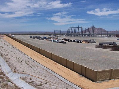 Bakersfield, CA Licensee Installs StoneTree® Security Fence Walls for Utility Plants
