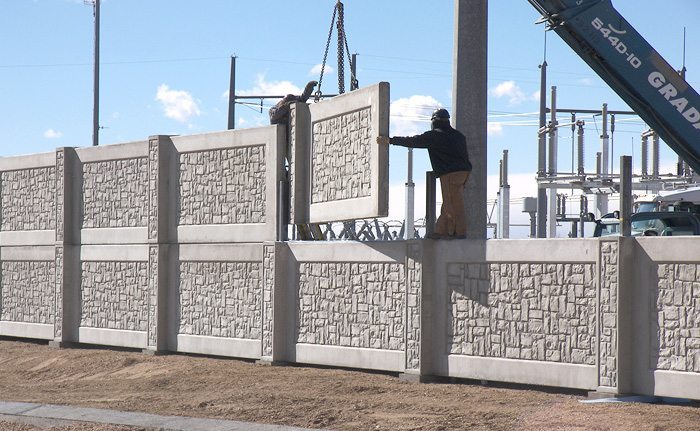 double high security utility fence walls