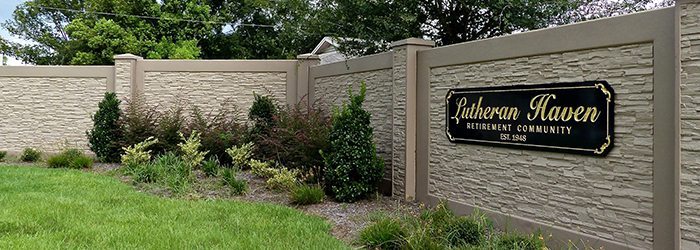 StoneTree® Residential concrete block Fence Wall