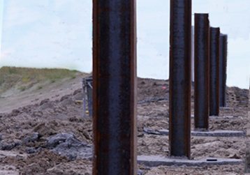 StoneTree® Rigid Footing Support System for Hurricane Fence Walls
