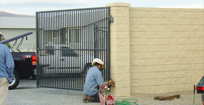 Nevada Power Project with a StoneTree® Fence Wall and Gate